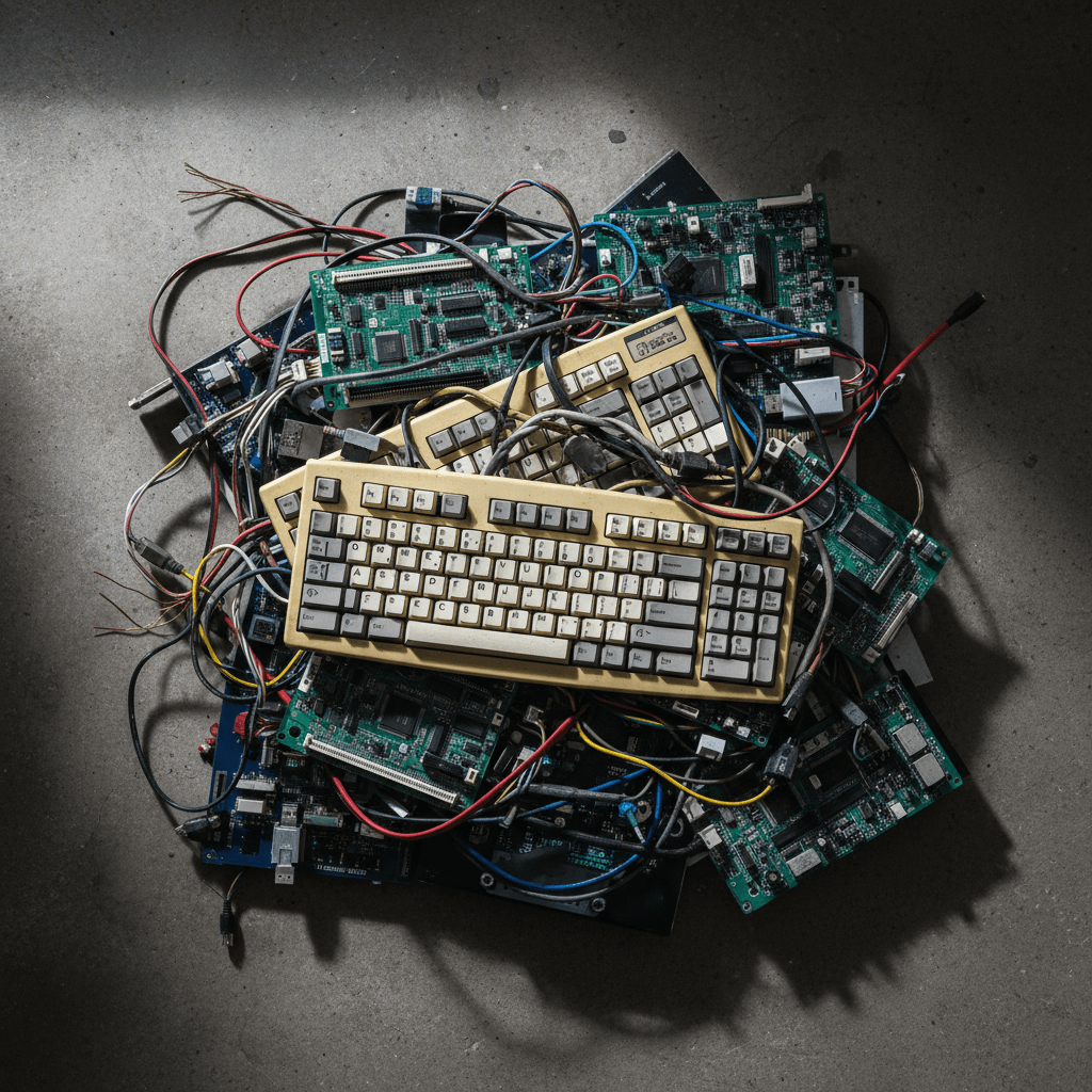 Keyboards, circuit boards, and electronic cables
